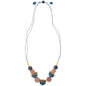 Lidia Tagua Wood & Brass Necklace