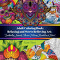 Adult Coloring Book: Relaxing and Stress Relieving Art; Zendoodles, Animals, Flower Patterns, Mandalas & More! - Paperback