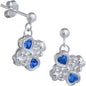Sterling & Crystals Loved Paws Earrings