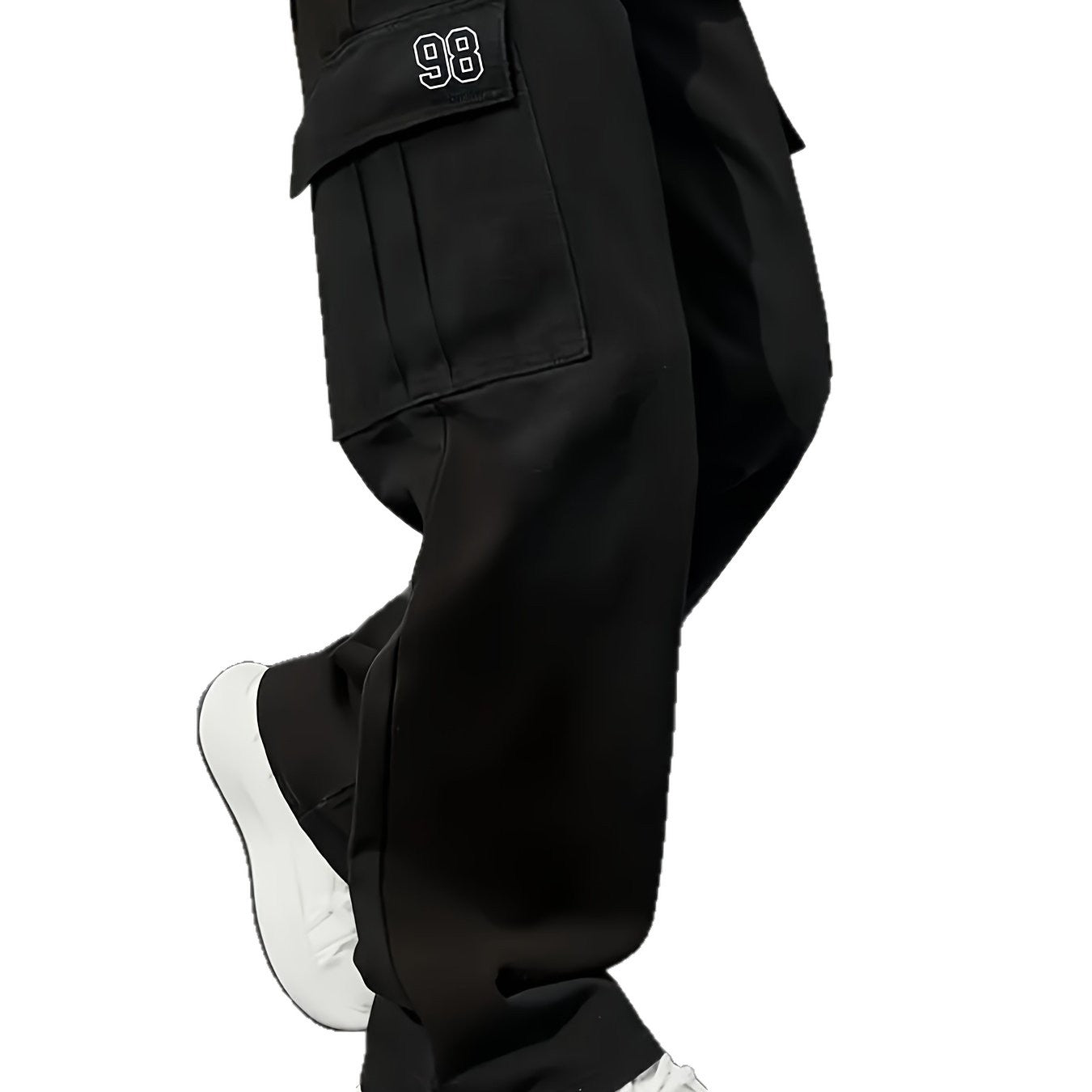 Mens Loose Fit Work Pants With A Drawstring