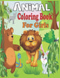 Animal Coloring Book For Girls: 40 cute animal designs to color - Stress Reliving Patters for cute girls - Paperback