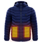 Men Heated Puffer Jacket Electric Heating Coat Insulated Hood Windbreaker 9Heat Zones