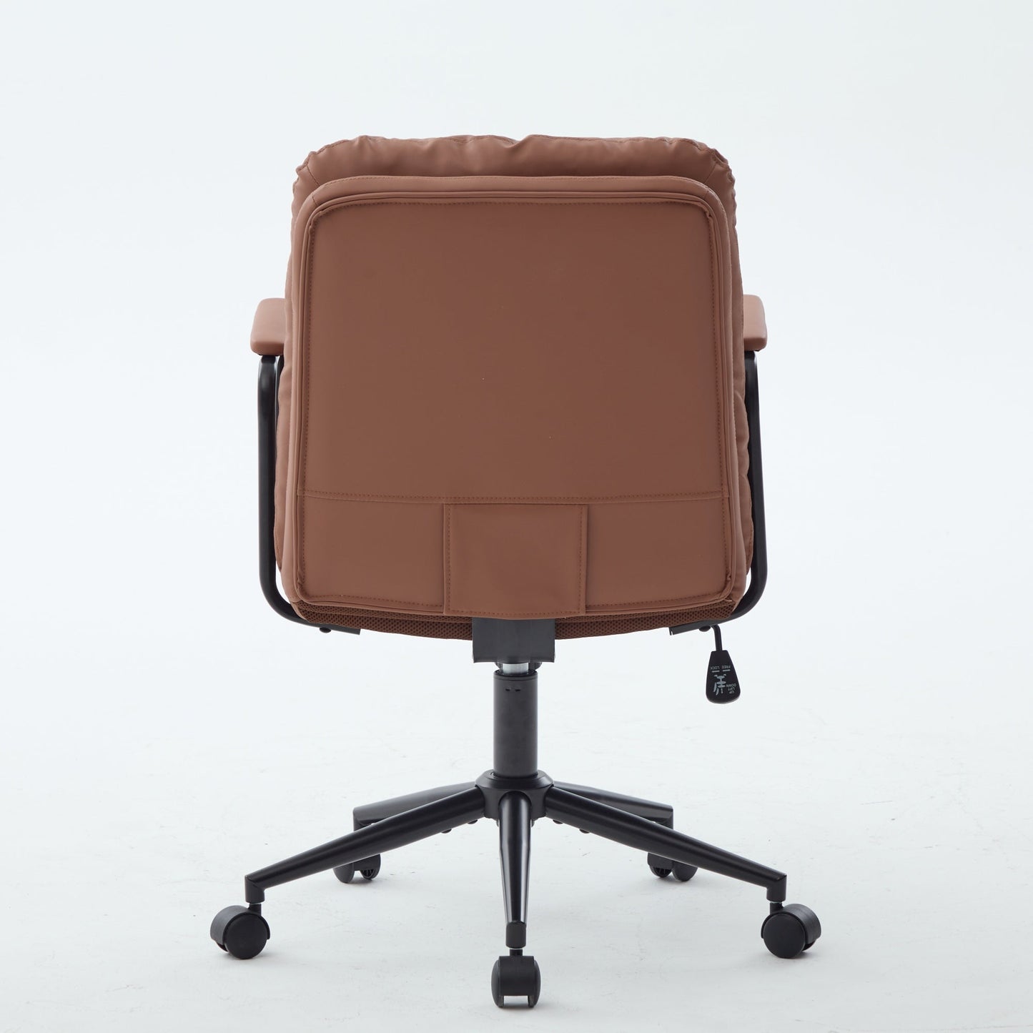 Office Chair,Mid Back Home Office Desk Task Chair with Wheels and Arms Ergono...