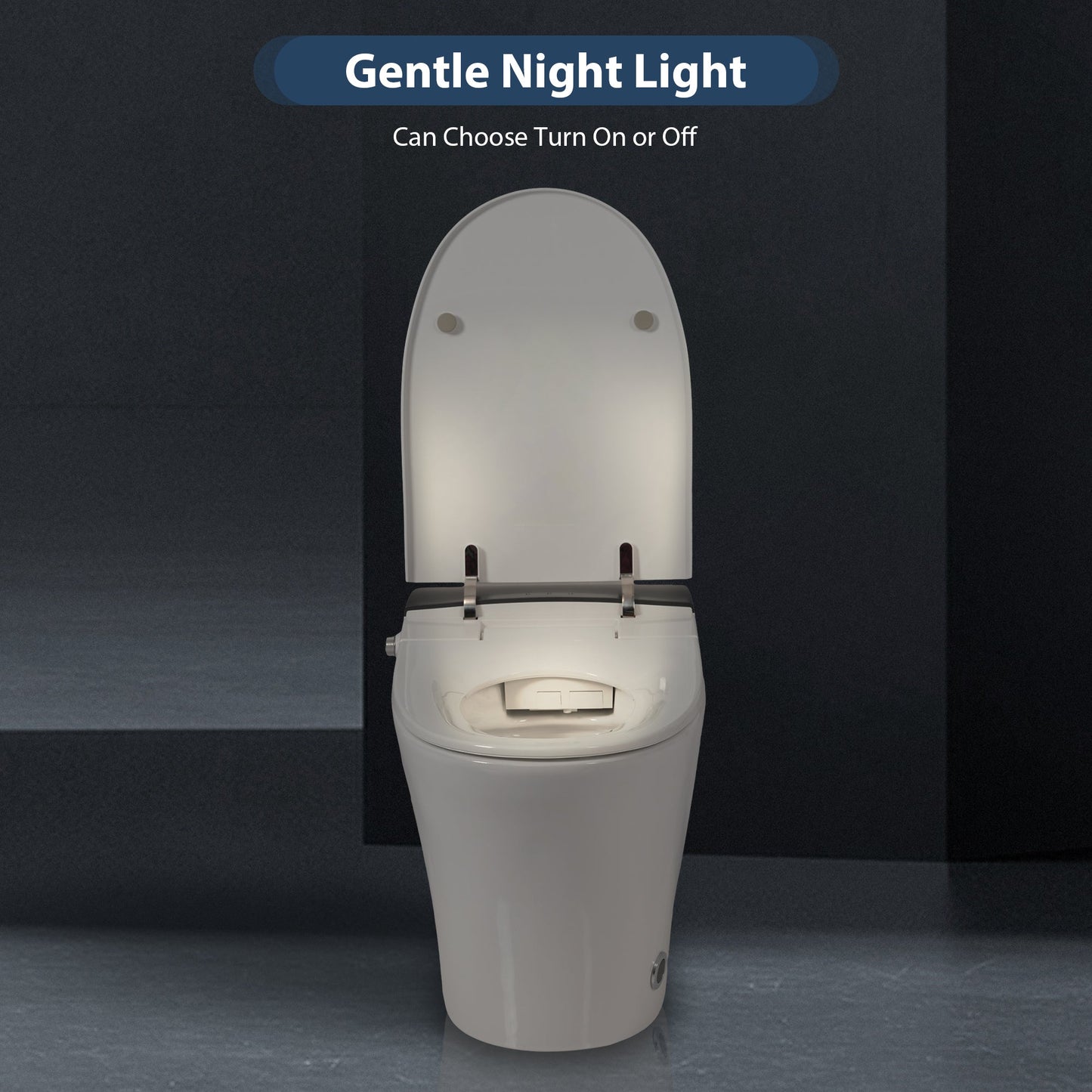 Heated Seat Smart Toilet, One Piece Toilet, Automatic Flush Tankless Toilet w...
