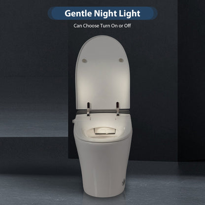 Heated Seat Smart Toilet, One Piece Toilet, Automatic Flush Tankless Toilet w...