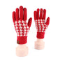 New Year Festive Red Gloves