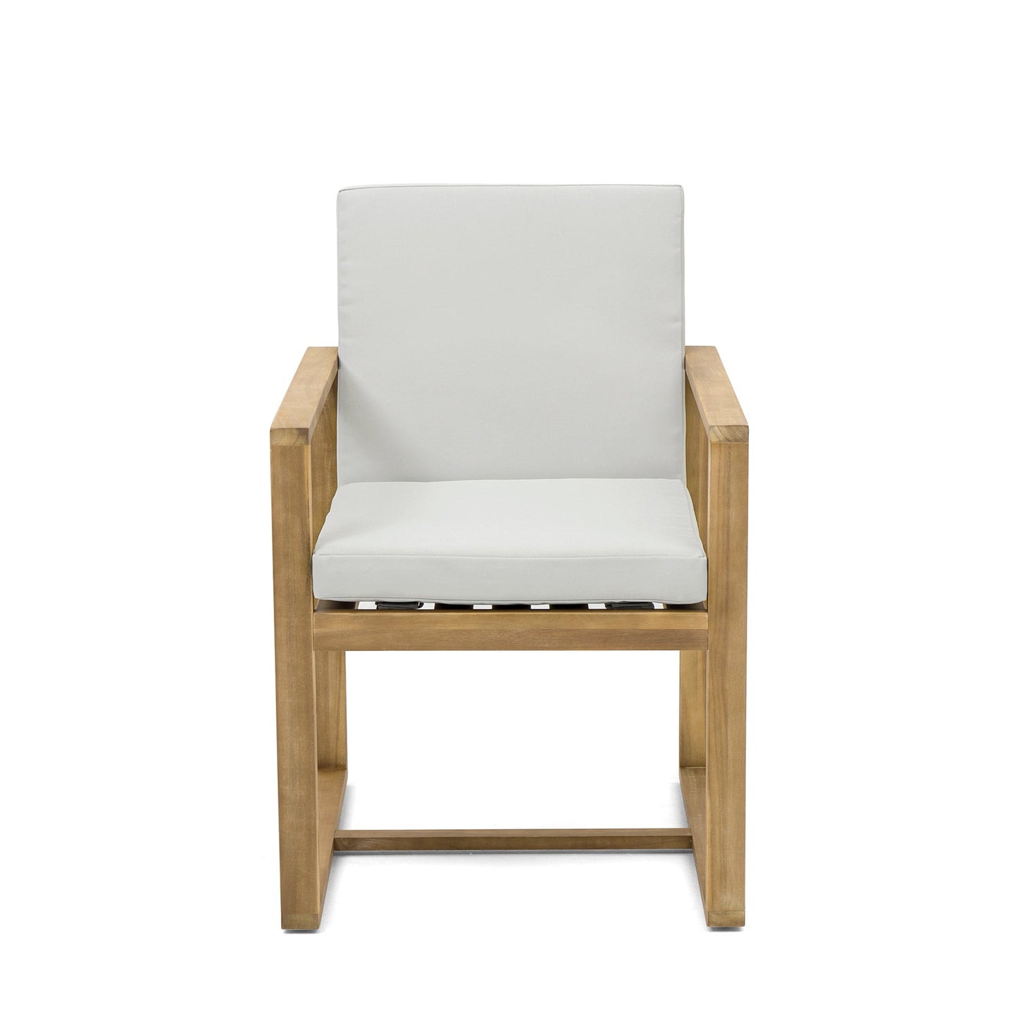 Outdoor Dining Chair Acacia Wood Set of 2