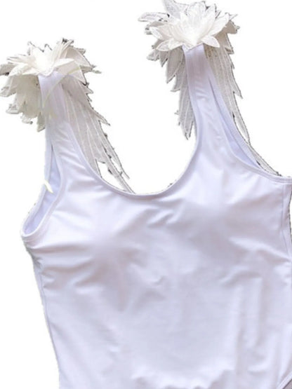 Backless Wide Strap Parent-Child Swimwear