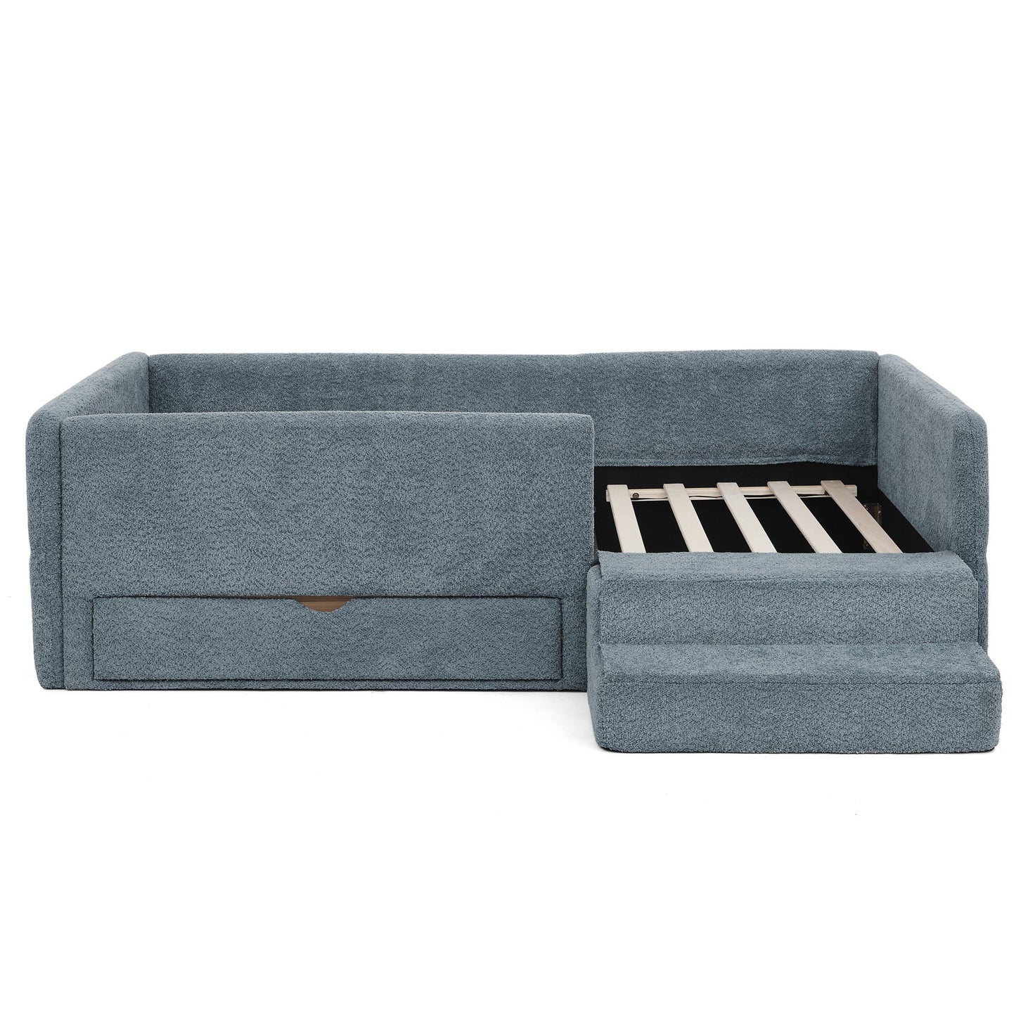 Safe Kids Bed With Guardrails And Storage