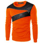 Men's casual fashion zipper plus size long sleeve