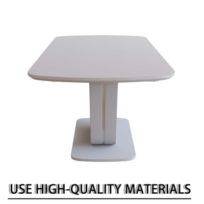 62.99-78.74' expandable dining table set for 2-8 people, equipped with 4 PU