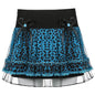Tight Waist Leopard Print Lace Bow Umbrella Skirt A-Line Skirt Women