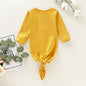 Baby's Solid Color Long Sleeve Sleeping Bag