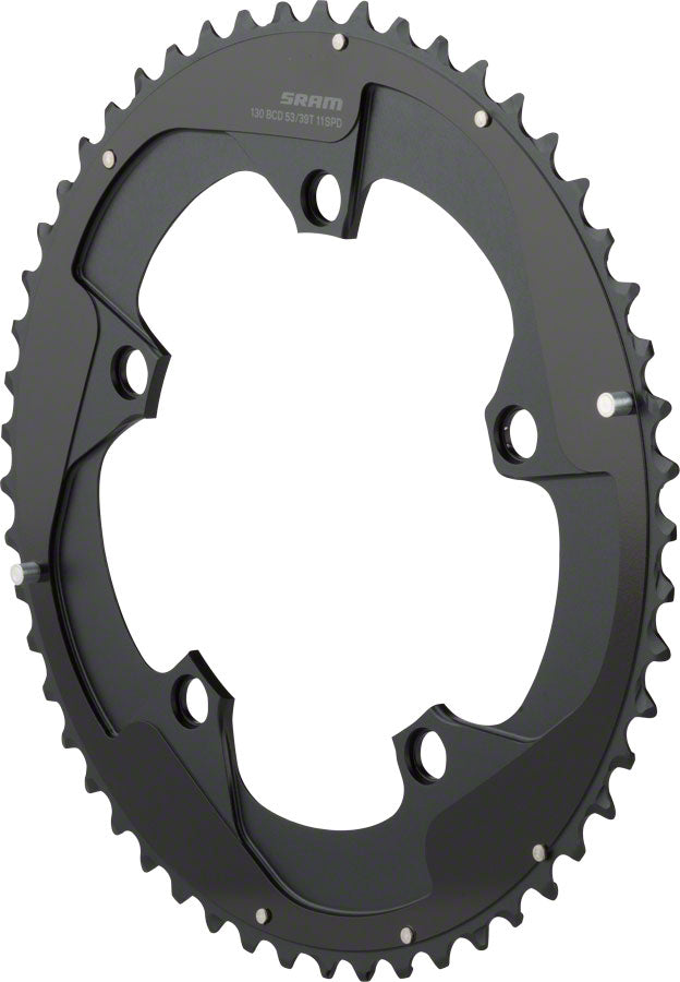 SRAM Red 22 53T x 130mm BCD YAW Chainring with Two Pin Positions B2 Main image