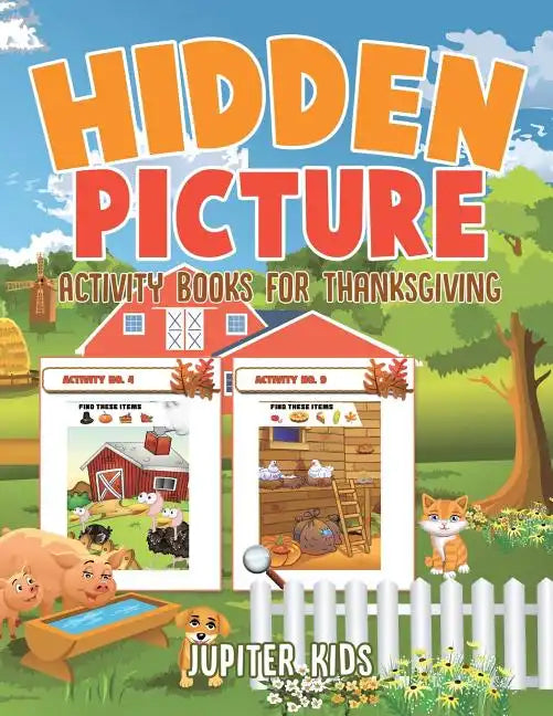Hidden Picture Activity Books for Thanksgiving - Paperback