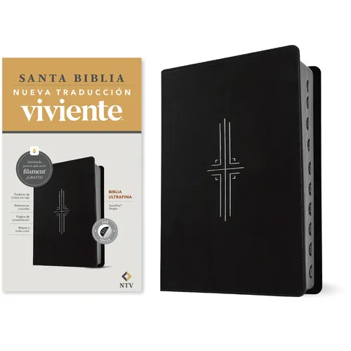 Biblia Ultrafina Ntv, Con Filament (Sentipiel, Negro, Índice, Letra Roja) - Imitation Leather