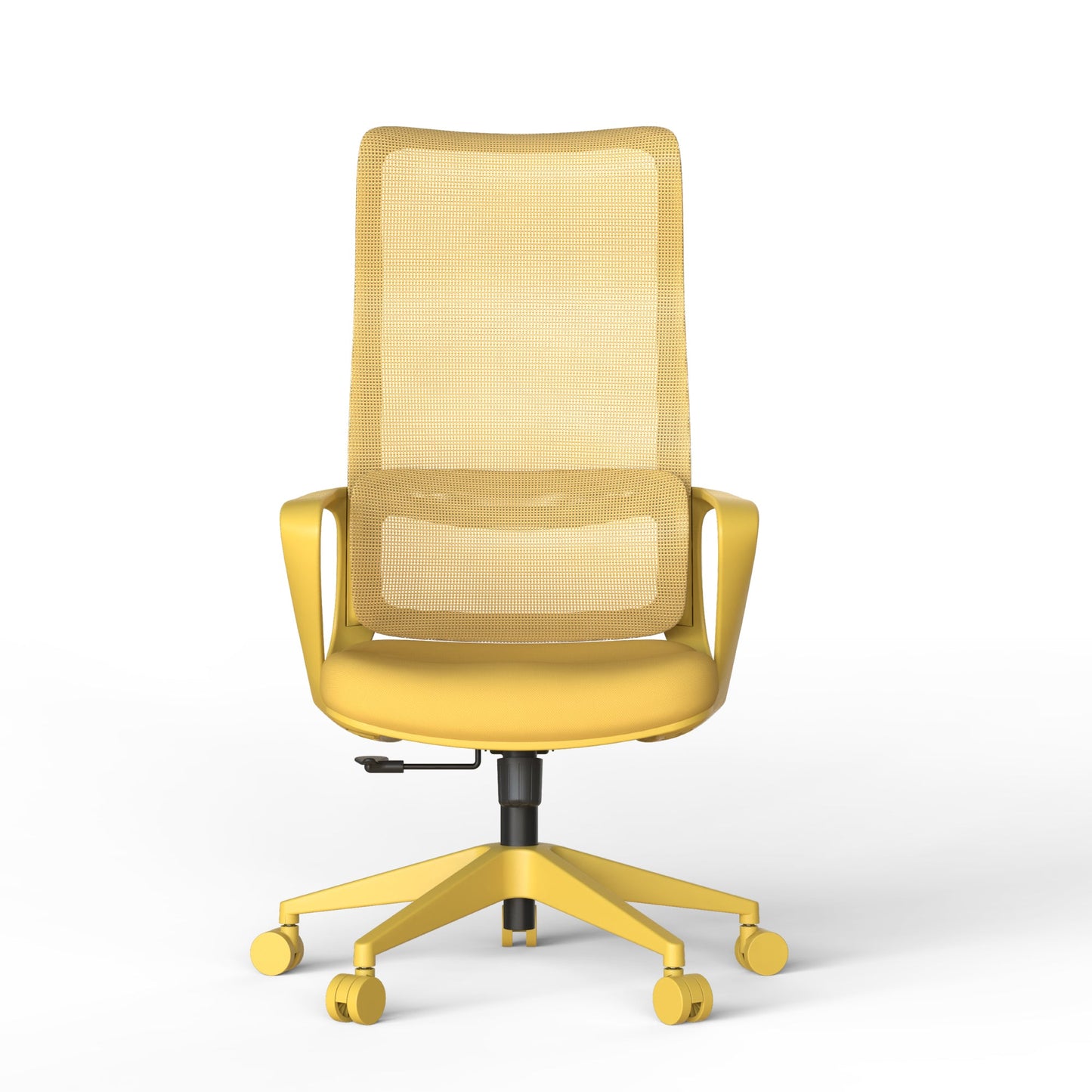 Ergonomic Office Chair Mesh High-Back Yellow 350 LB Lumbar Support Swivel