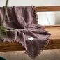 Japanese Four-Layer Muslin Cotton Tassel Throw Blanket