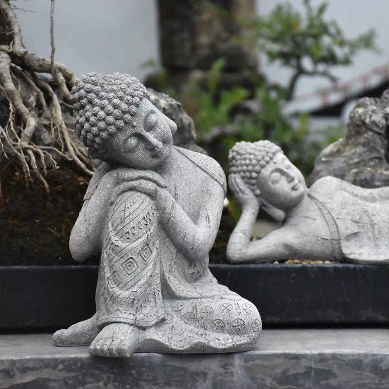 Resin Zen Buddha Garden Statue – Indoor & Outdoor Asian Home Decor