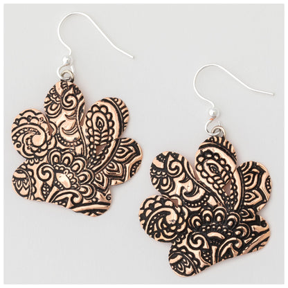 Paisley Paws Mixed Metal Earrings