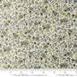 Nantucket Summer Cuddle Meadow Small Floral Cream Blue Polyester 44" / 45" Fabric per yard