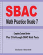 SBAC Math Practice Grade 7: Complete Content Review Plus 2 Full-length SBAC Math Tests - Paperback
