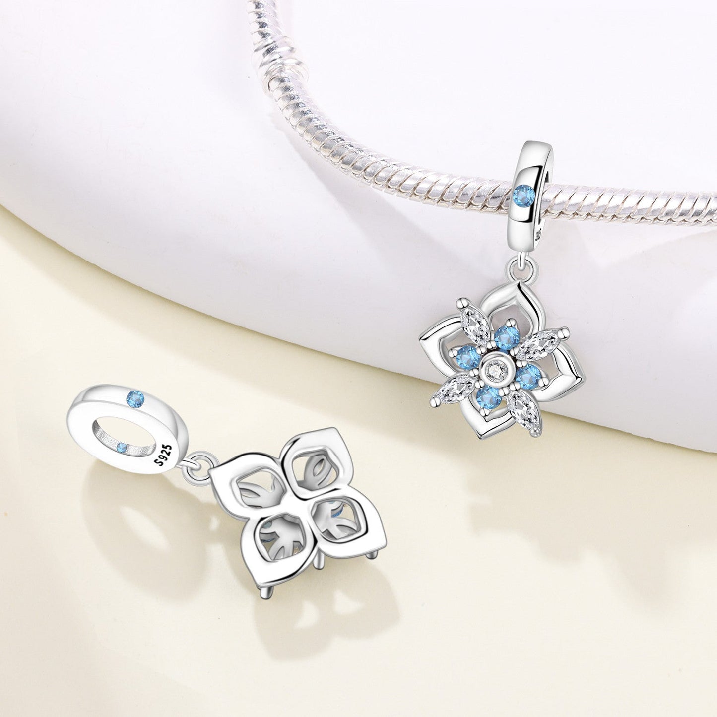 Lily Of The Valley Iris And Spinning Flower DIY Bracelet Pendant Accessories