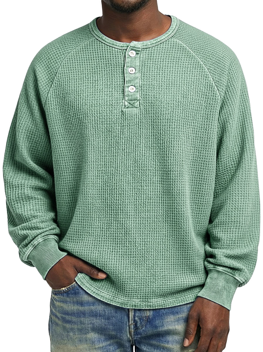 Mens Fashionable Printed Casual Long-sleeve Shirt