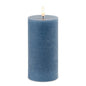 FIA Wick Blue Pillar Candle (Set of 2)