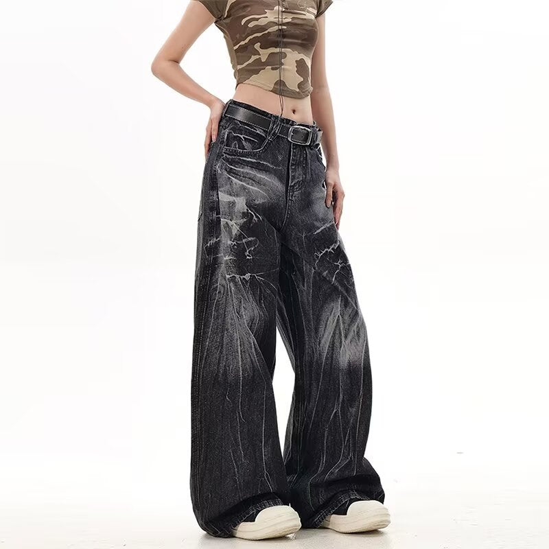 American-style Streetwear Retro Machete Jeans
