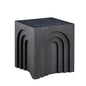 15.74 in Square Side Table, Coffee Table Accent, Living Room Bedroom, Black