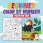Beginner Color by Number Math for Kids - Paperback