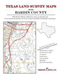 Texas Land Survey Maps for Hardin County - Paperback