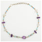Dangling Gemstones Hand Beaded Anklet