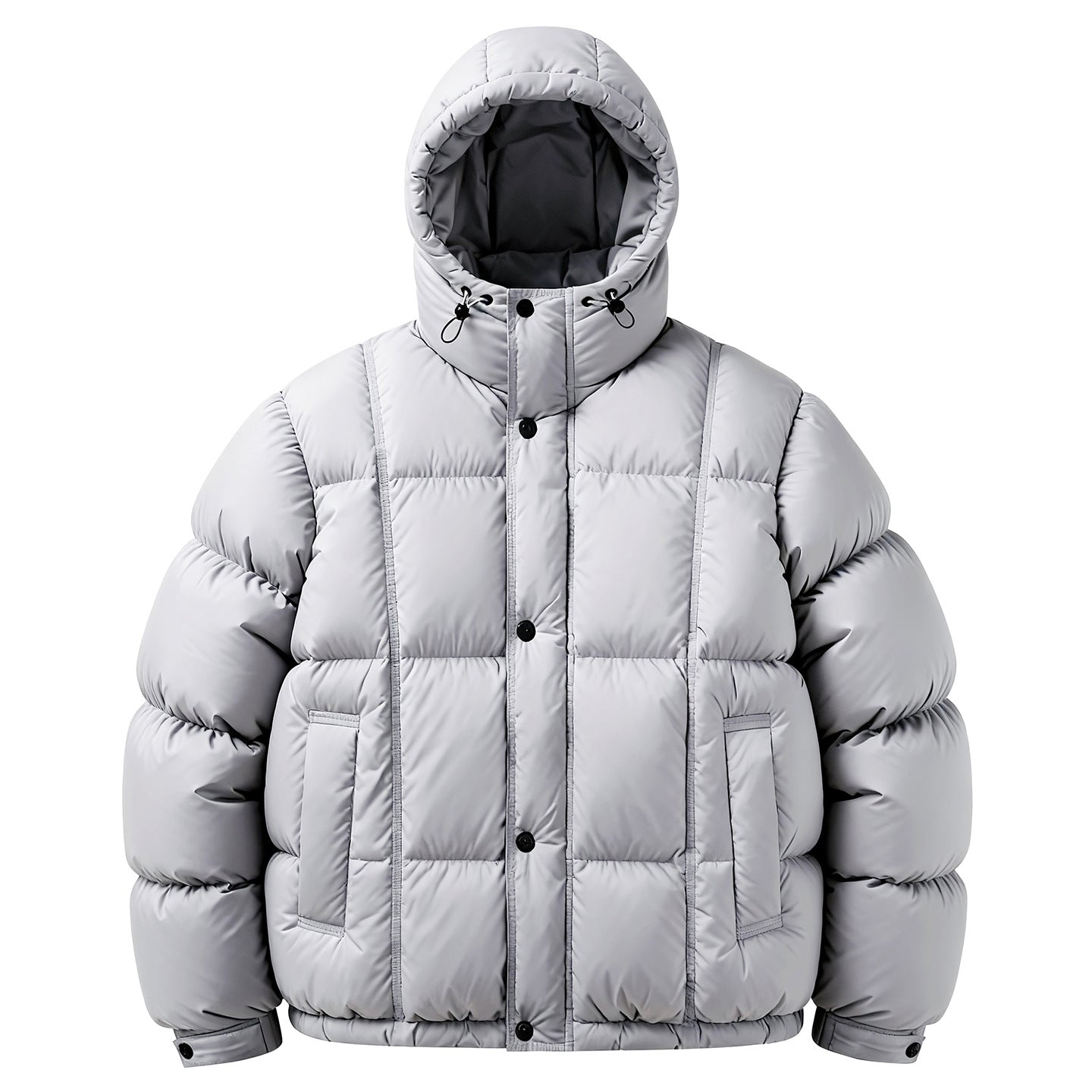 Men's Casual Loose-Fitting Hooded Down Jacket