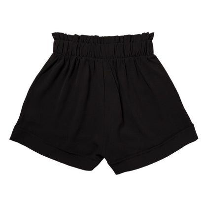 High-Waist Ruffle Top Cuff Shorts