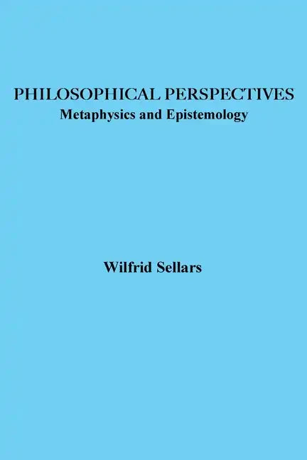 Philosophical Perspectives: Metaphysics and Epistemology - Paperback
