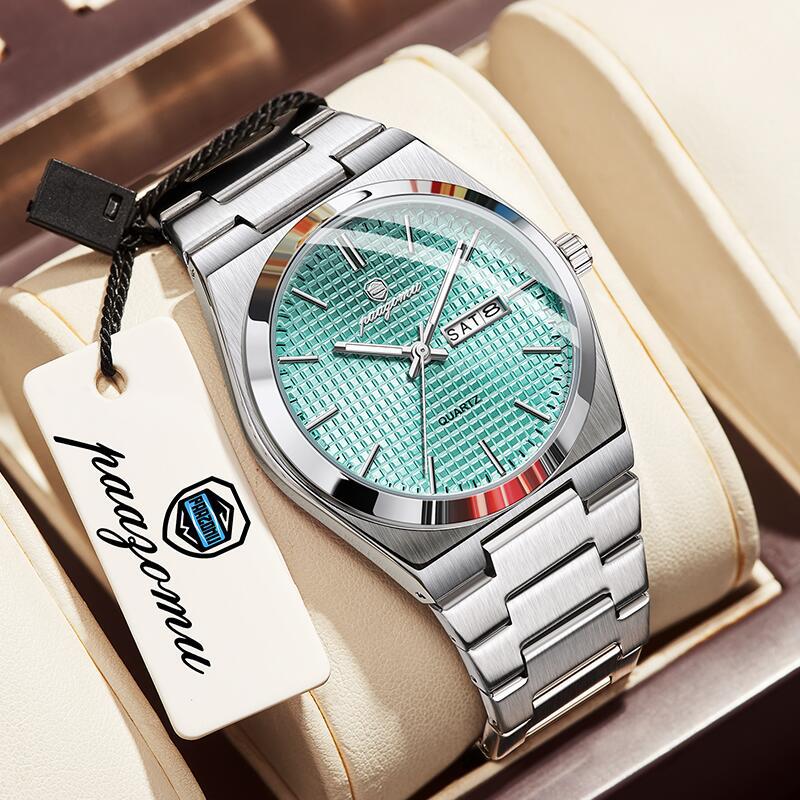 Luminous Quartz Waterproof Calendar Watch