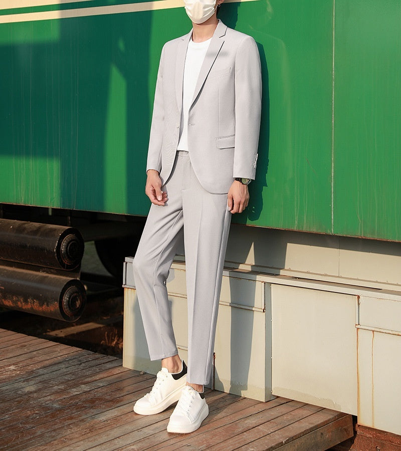 Springautumn New Suit Set Slim-fit Trendy Casual And Versatile