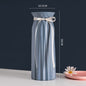 Frosted Glass Vase With Dried Flowers Indoor Table Setting