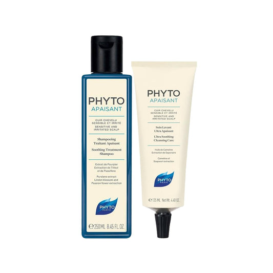 PHYTO Hair Care Set for Sensitive Scalp - Gentle Cleansing & Detoxifying
