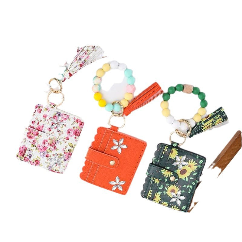 Creative Silicone Bead Wrist Anti-Lost Coin Purse