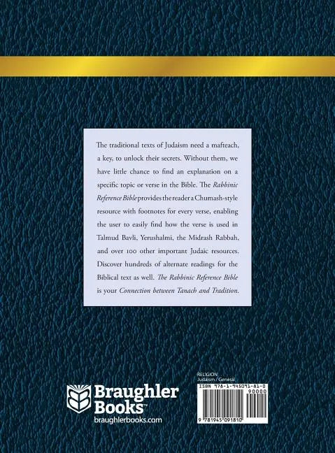Rabbinic Reference Bible: The Connection Between Tanach and Tradition: Volume IV: Numbers - Hardcover