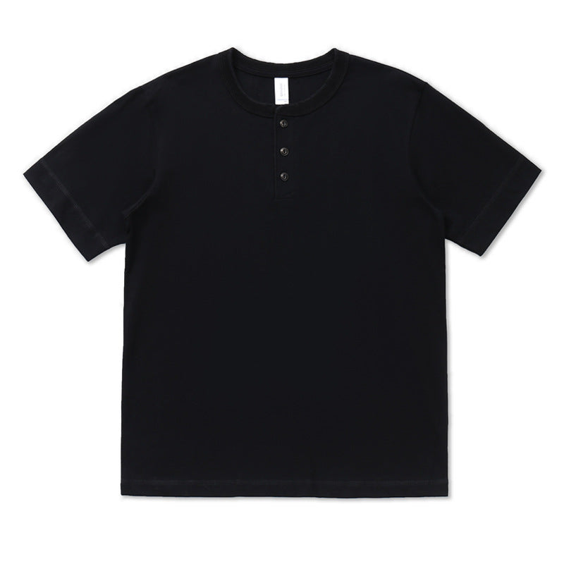 Men's Mandarin-collar Long-sleeve Shirt