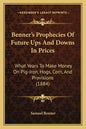 Benner's Prophecies Of Future Ups And Downs In Prices: What Years To Make Money On Pig-Iron, Hogs, Corn, And Provisions (1884) - Paperback