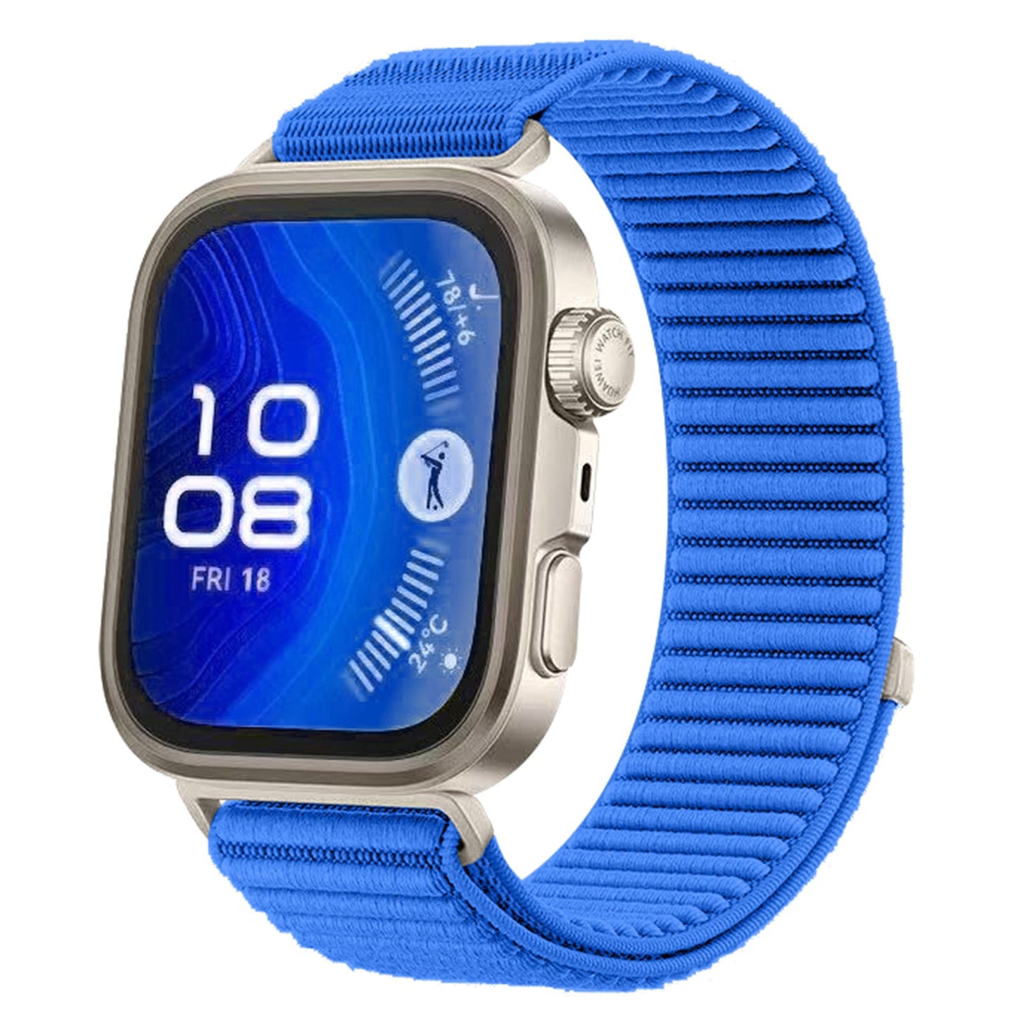 Wilderness Mountain Pattern Nylon Loop Strap