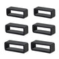 6Pcs Watch Strap Holder 18mm/20mm/22mm Watch Band Holder Rubber Watch Band Loops Replacement Silicone Watch Band Keeper Retainer Fastener Rings Security Loops for Smart Watch Band Sport Wristband