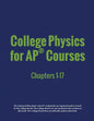 College Physics for AP(R) Courses: Part 1: Chapters 1-17 - Paperback