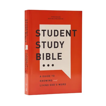 Student Study Bible: A Guide to Knowing and Living God's Word (Nkjv, Softcover, Red Letter, Comfort Print) - Paperback
