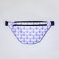 Plaid Paw Print Large Fanny Pack with 3 Zippered Pockets